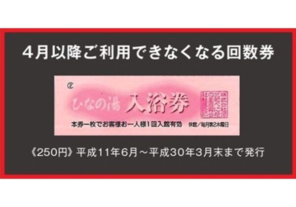 資金決済に関する法律に基づく利用終了及び払戻し実施のお知らせ